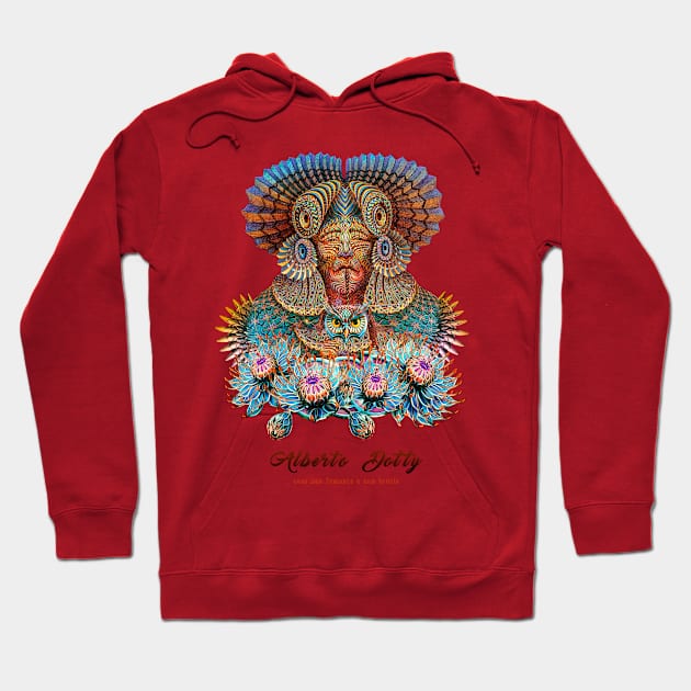 SHAMAN totemic #001 Hoodie by Alberto Dotty